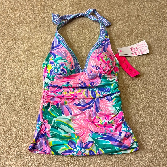Lilly Pulitzer Other - Lilly Pulitzer size 2 women’s “It was all a dream” tankini swimsuit top, NWT!!!